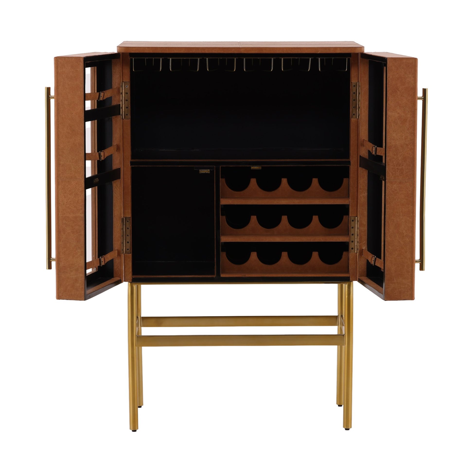 Caldwell Bar Cabinet detail view by Furniture Classics at ZIN Home