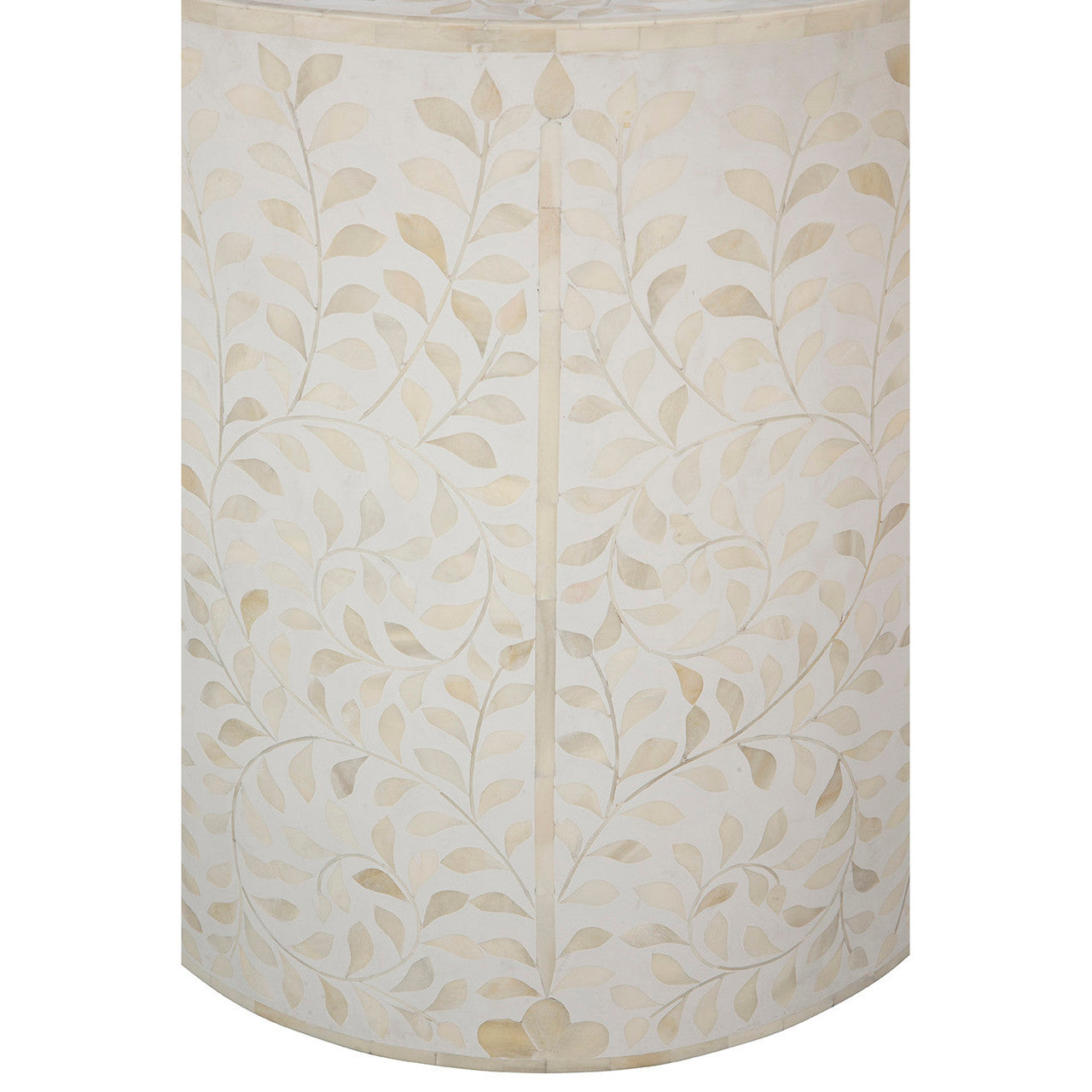 White Shell End Table - 18'