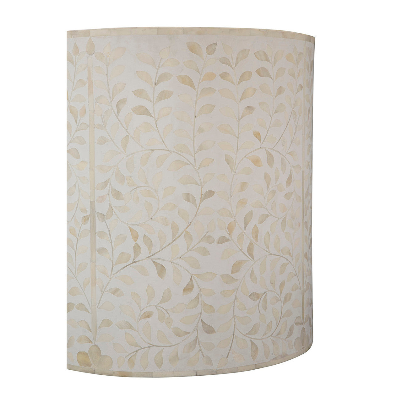 White Shell End Table - 18'