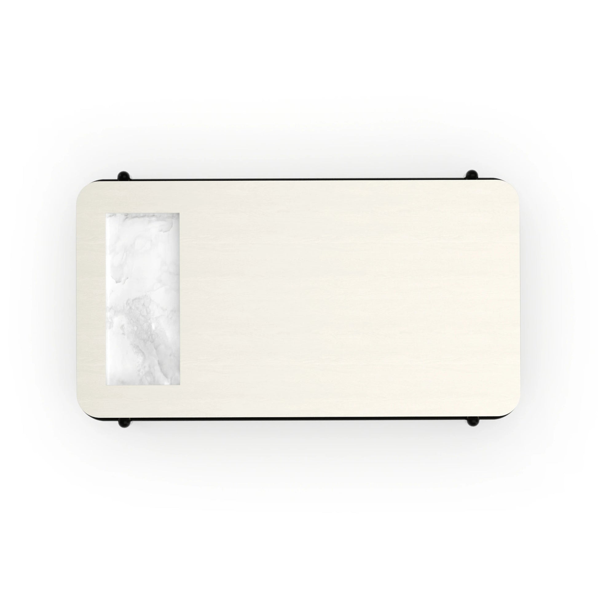 Madera Leg Cocktail Table Brushed Gold 61" by Caracole - view 4