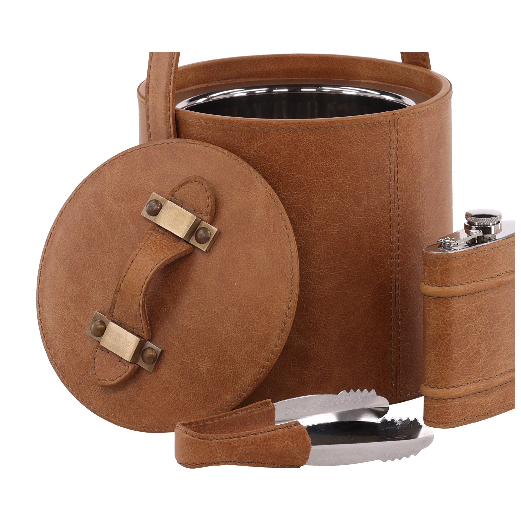 Felix Ice Bucket & Flask Set detail view by Furniture Classics at ZIN Home