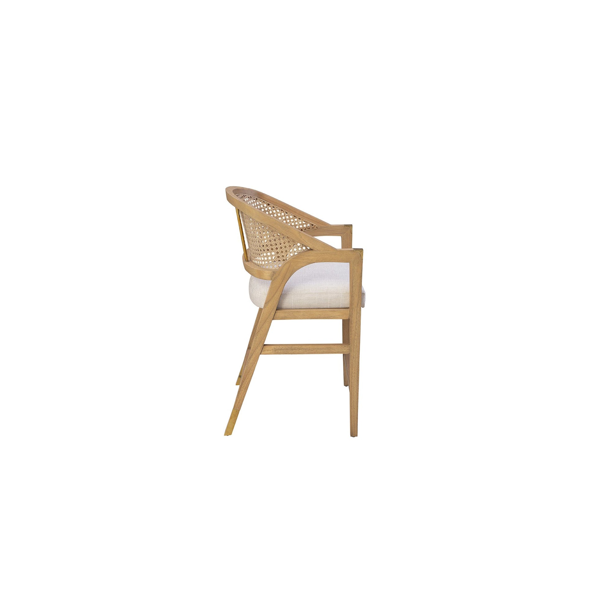 Natural Royce Counter Stool - 23' detail view by Furniture Classics at ZIN Home