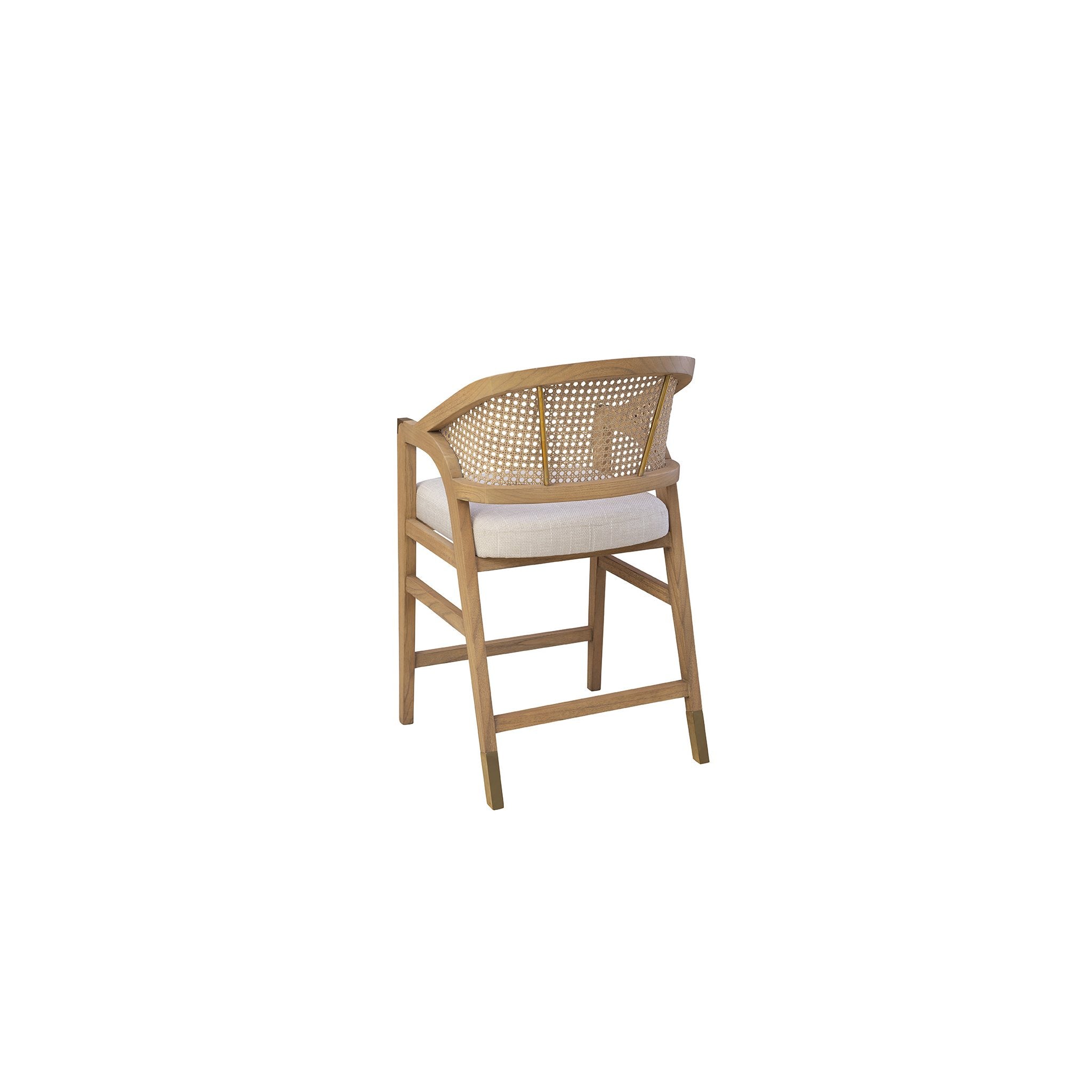 Natural Royce Counter Stool - 23' detail view by Furniture Classics at ZIN Home