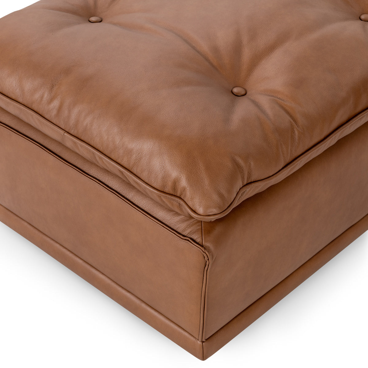 Haven Upholstered Ottoman White