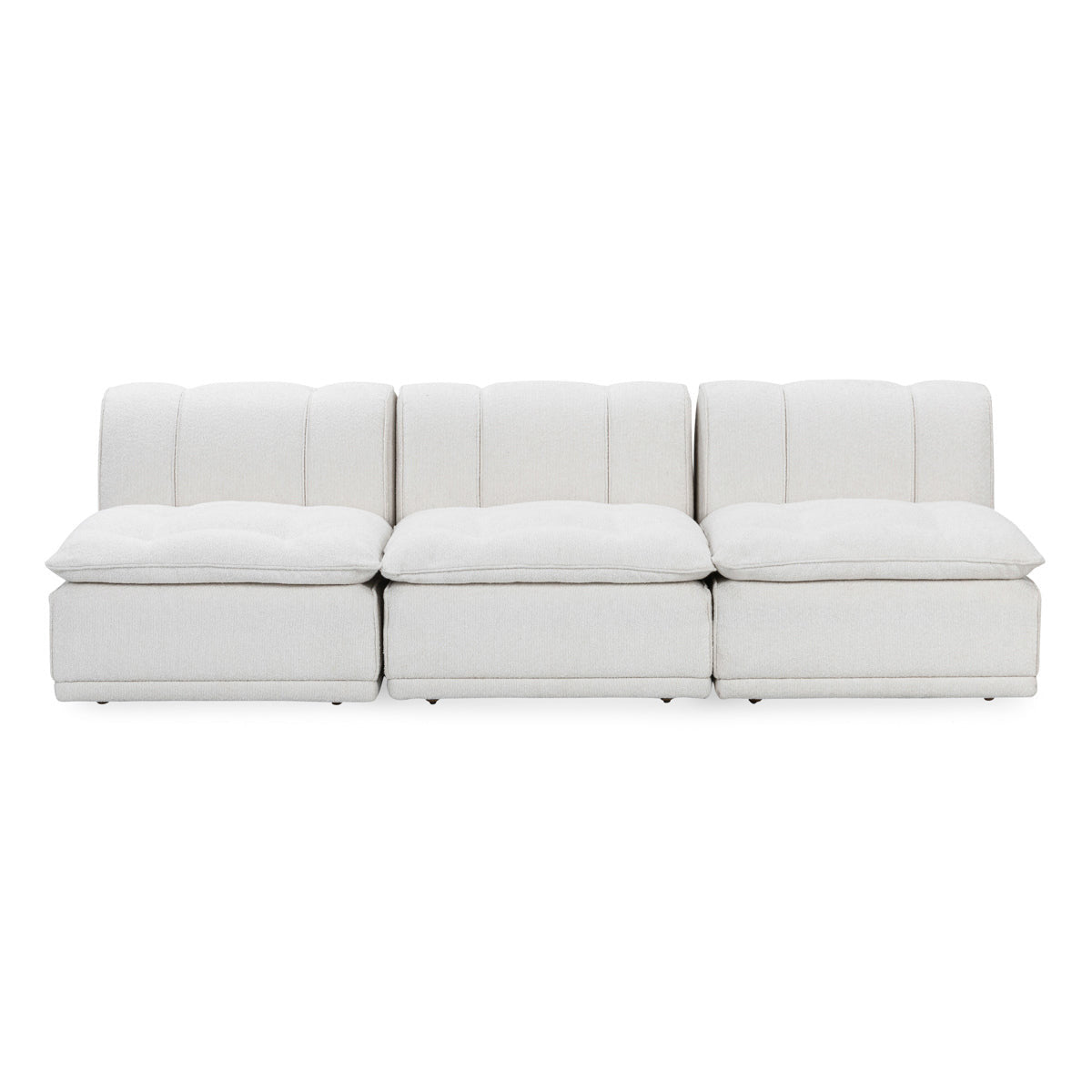 Haven White Upholstered Modular Sofa