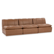 Haven Leather Modular Sofa - Toffee Brown