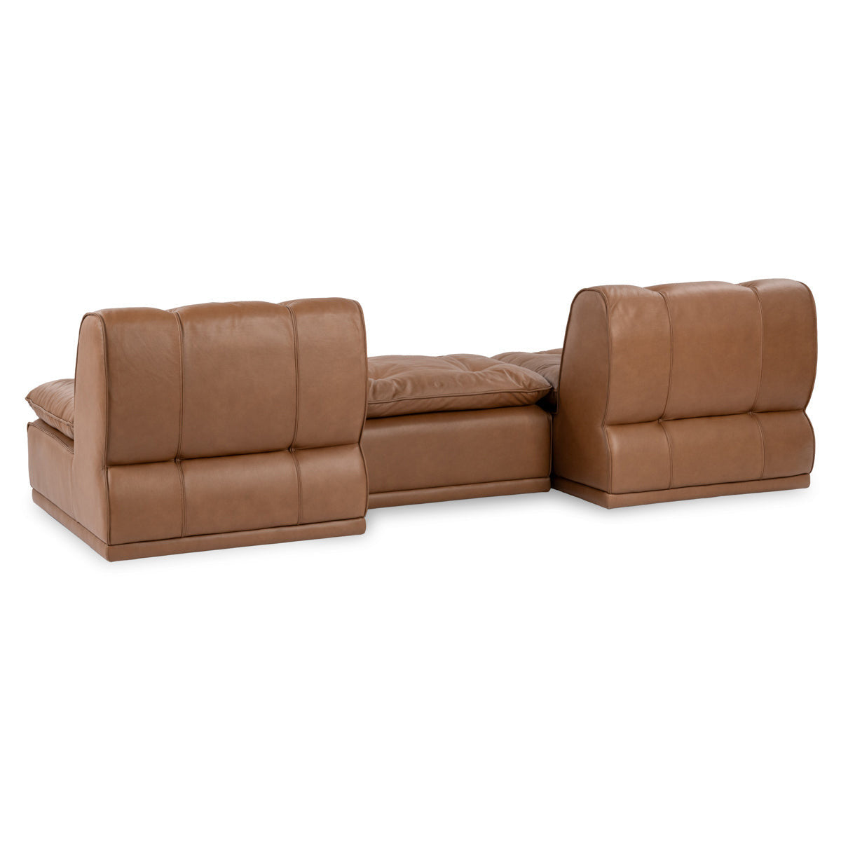 Haven Upholstered Modular 2pc Sectional w/ Ottoman