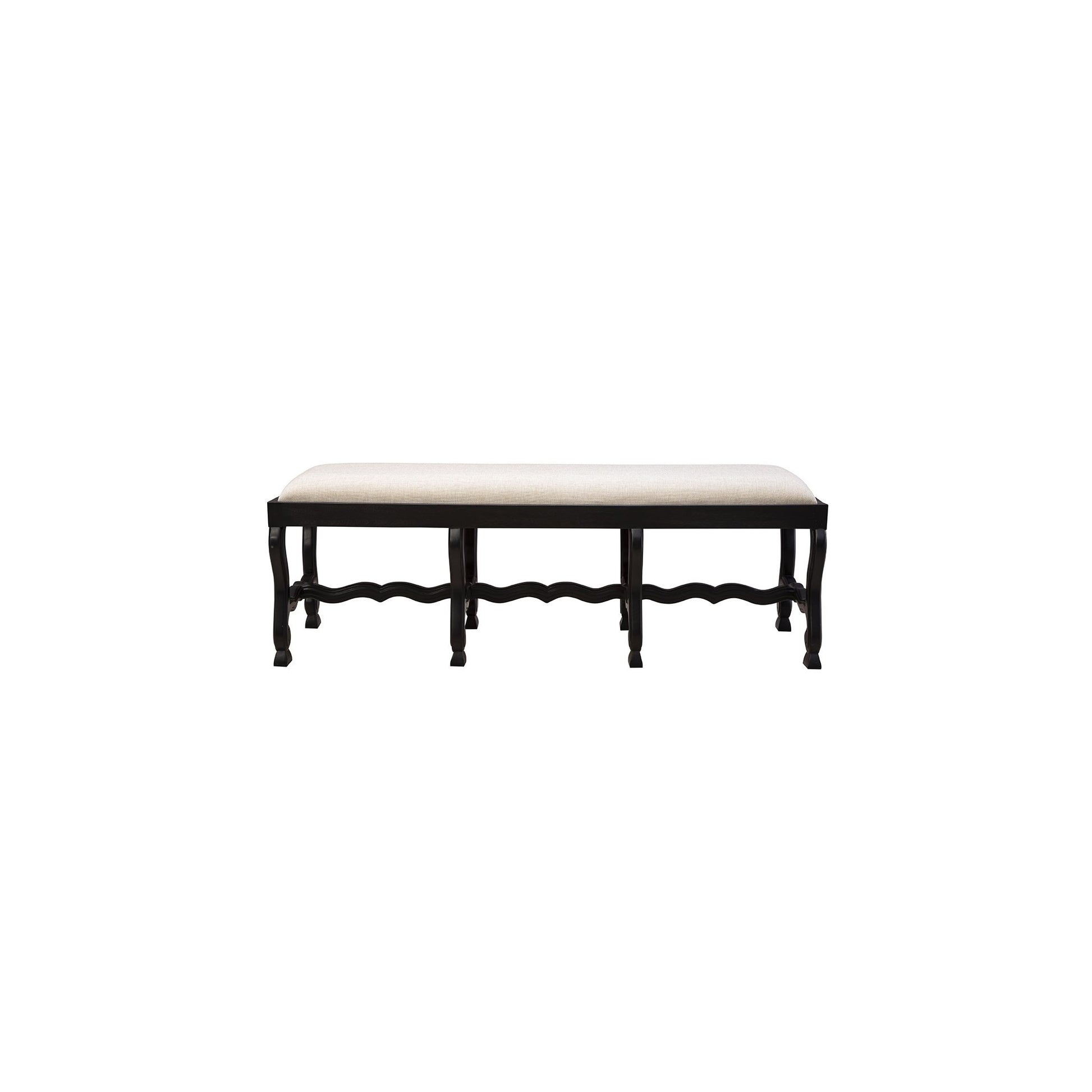 Black Romeo Bench - 59' detail view by Furniture Classics at ZIN Home