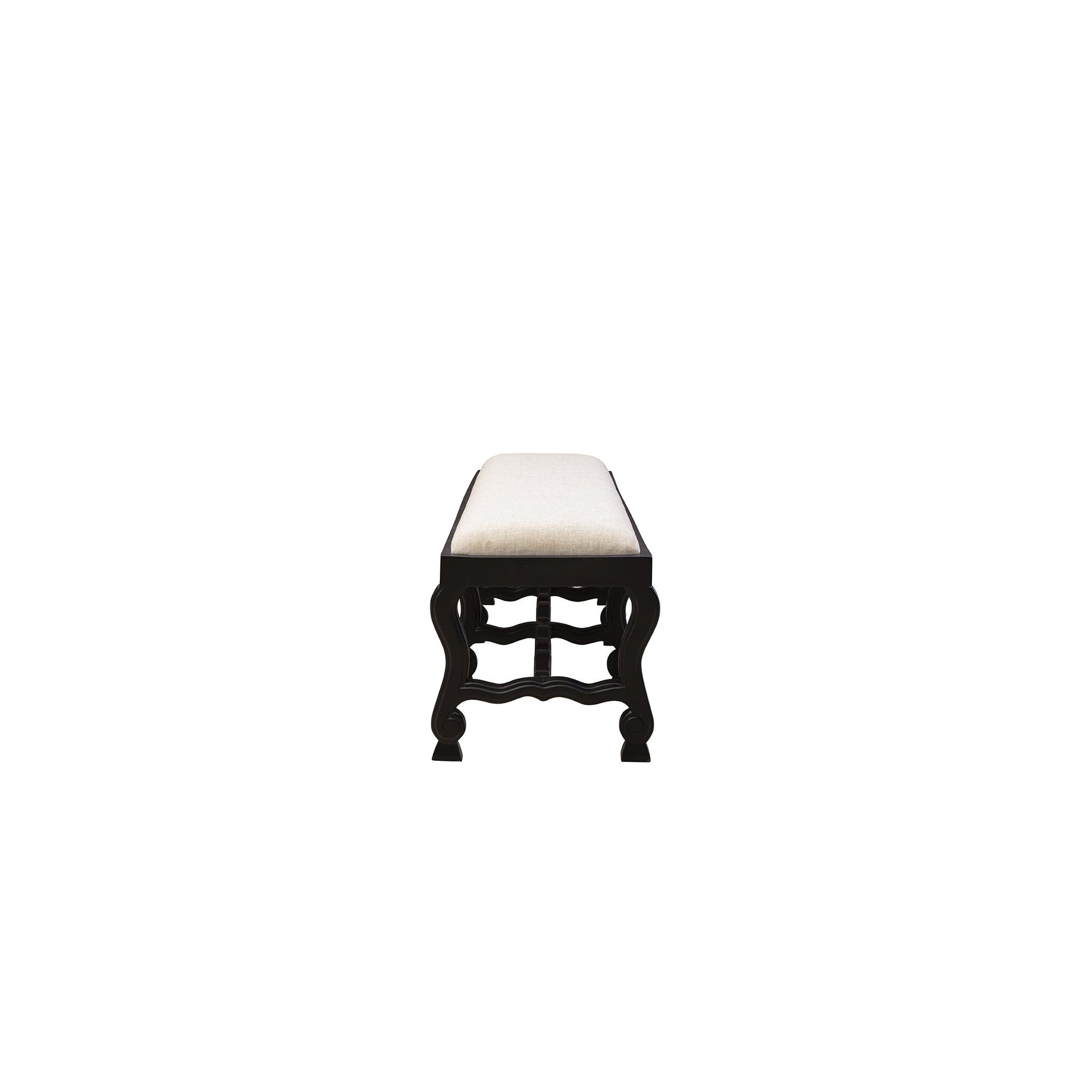 Black Romeo Bench - 59' detail view by Furniture Classics at ZIN Home