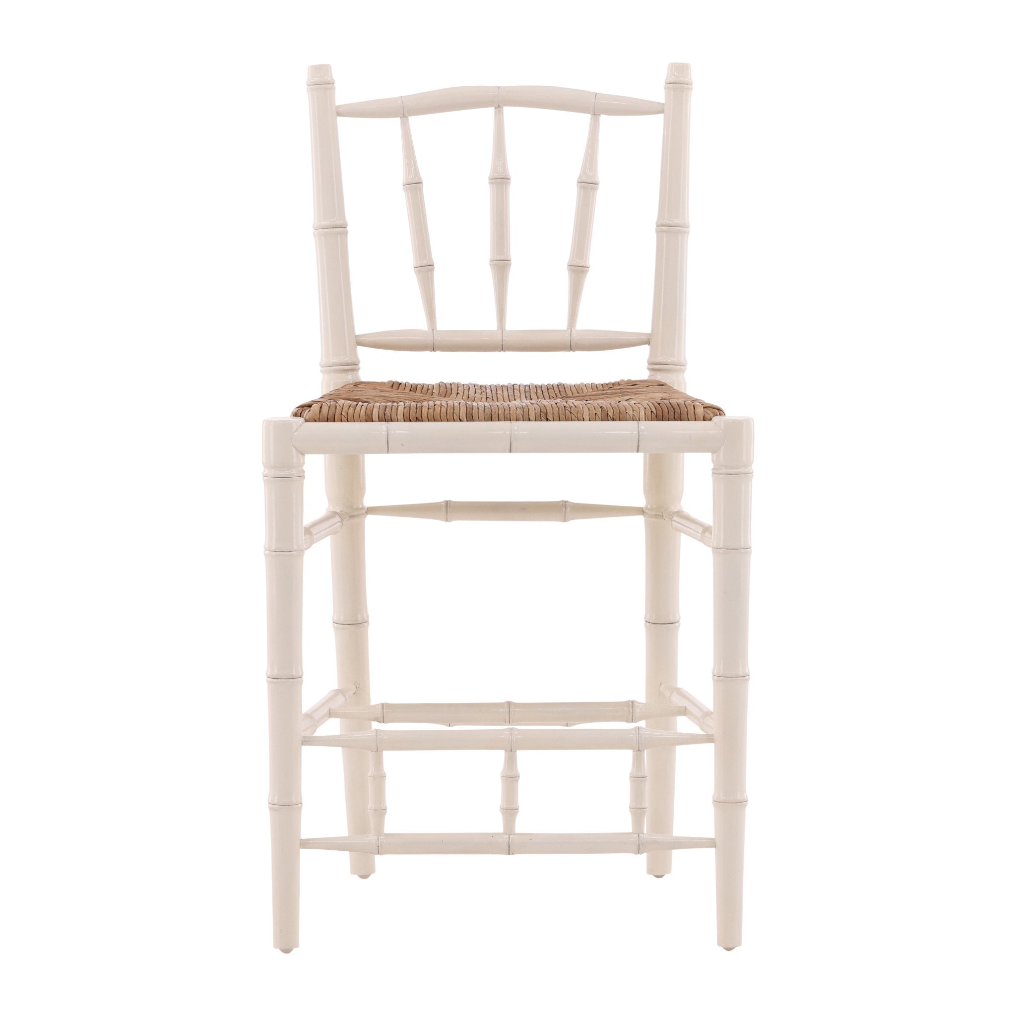 Cream Bamboo Counter Stool - 20' detail view by Furniture Classics at ZIN Home