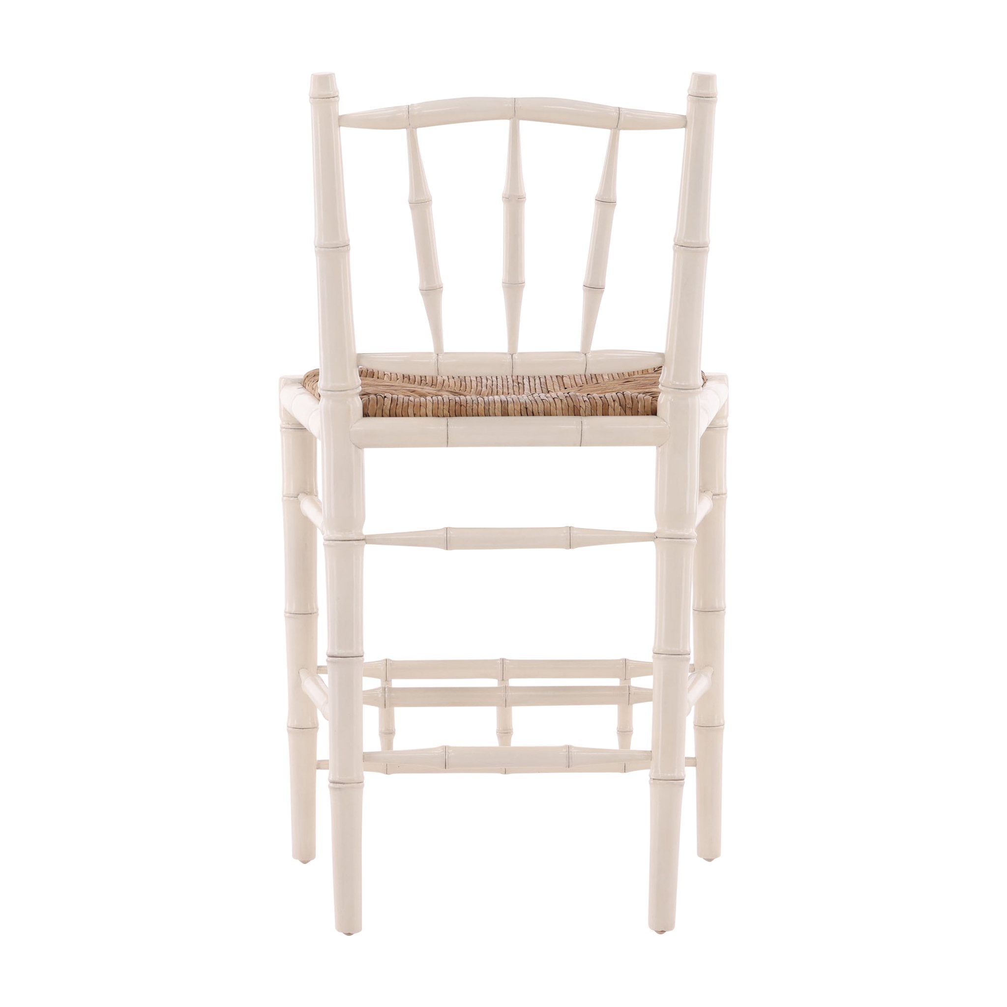 Cream Bamboo Counter Stool - 20' detail view by Furniture Classics at ZIN Home