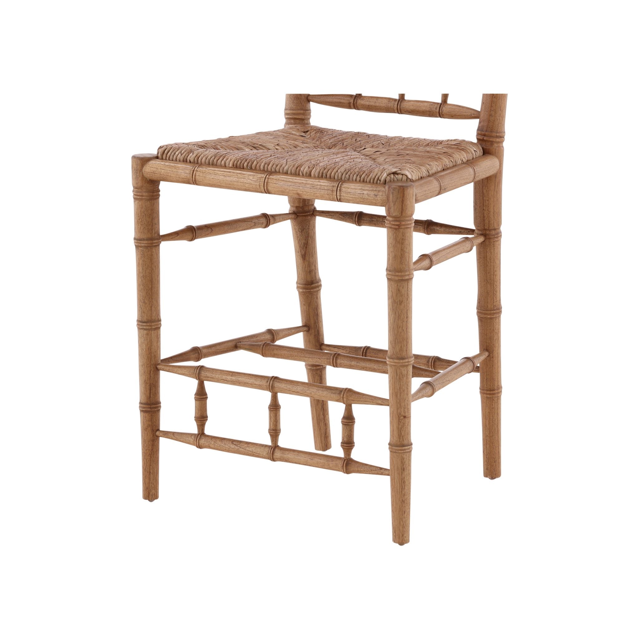 Natural Bamboo Counter Stool - 20' detail view by Furniture Classics at ZIN Home