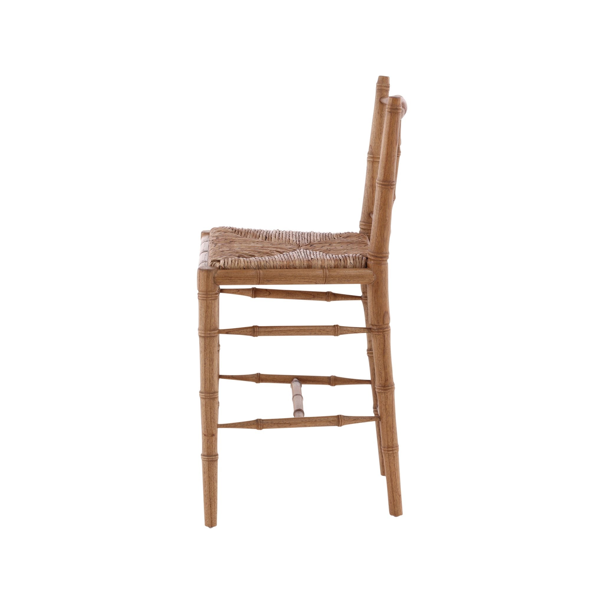 Natural Bamboo Counter Stool - 20' detail view by Furniture Classics at ZIN Home