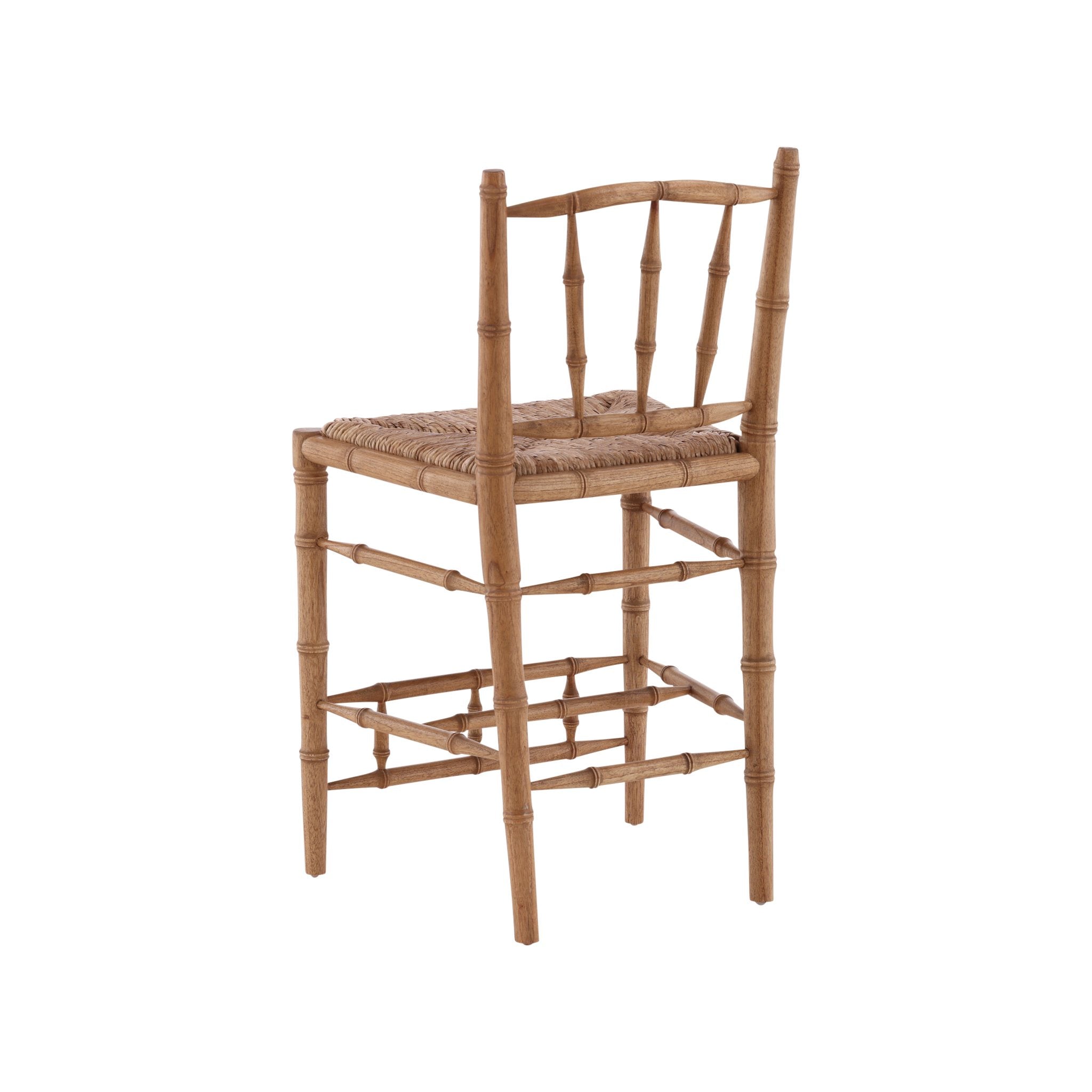 Natural Bamboo Counter Stool - 20' detail view by Furniture Classics at ZIN Home