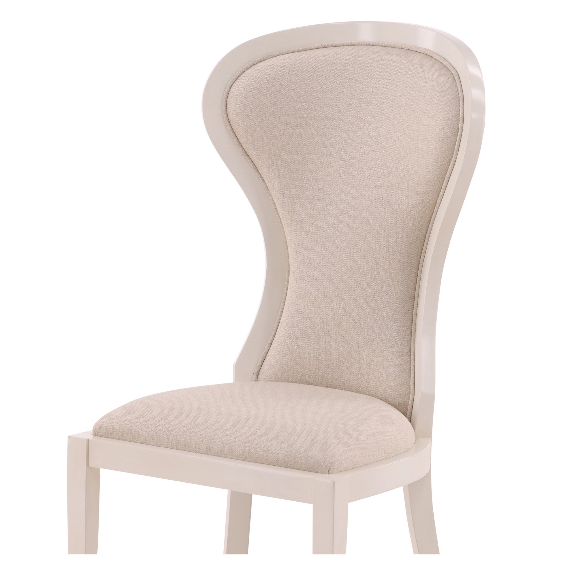 Cream Hutton Side Chair detail view by Furniture Classics at ZIN Home