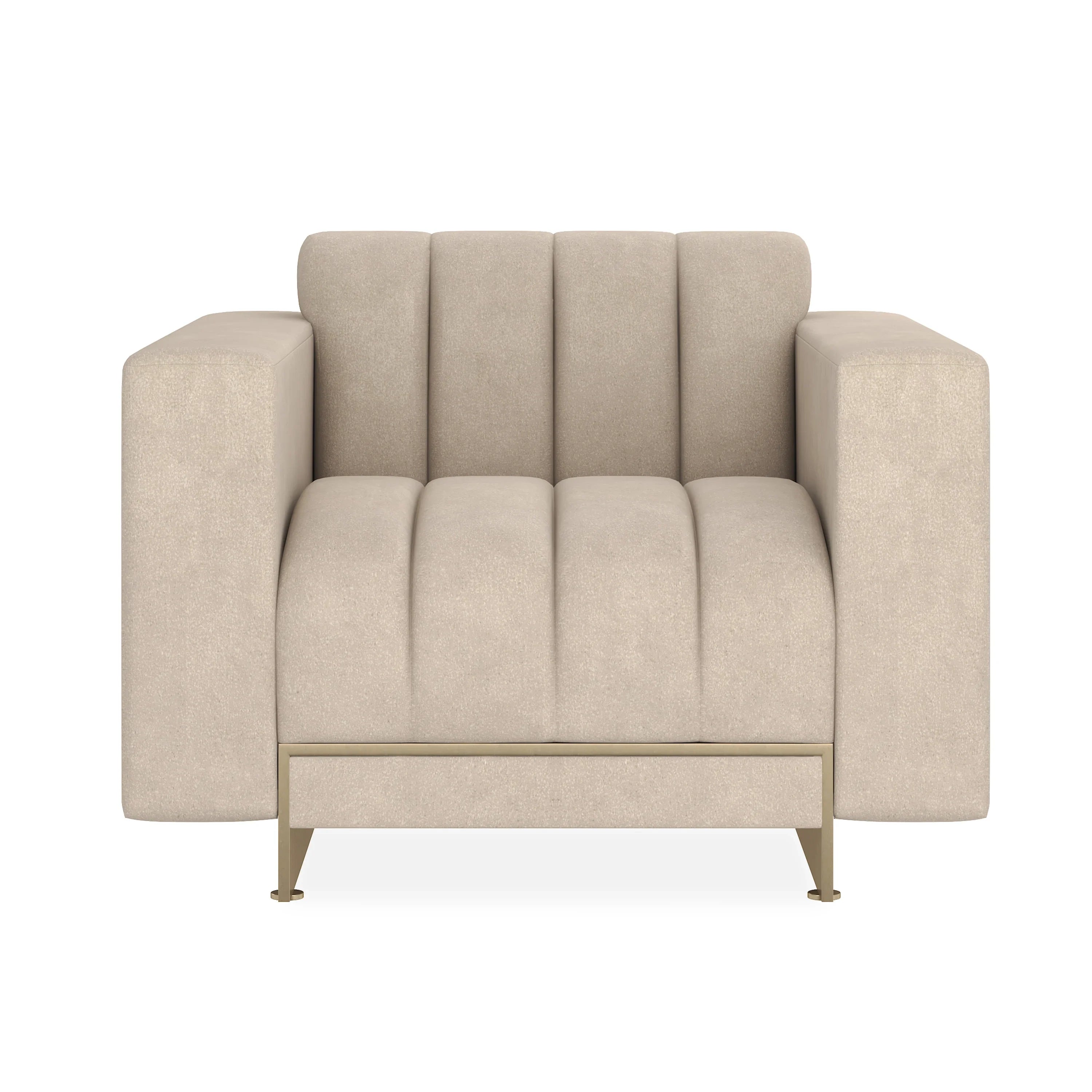 Well Balanced Chair Whisper of Gold 38.75" by Caracole