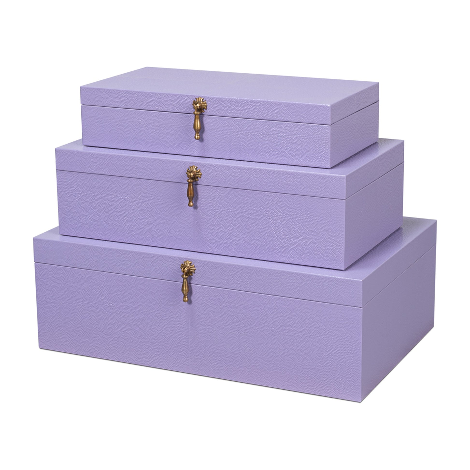Cosmos Nesting Boxes,S/3,Lilac by Sarreid Ltd