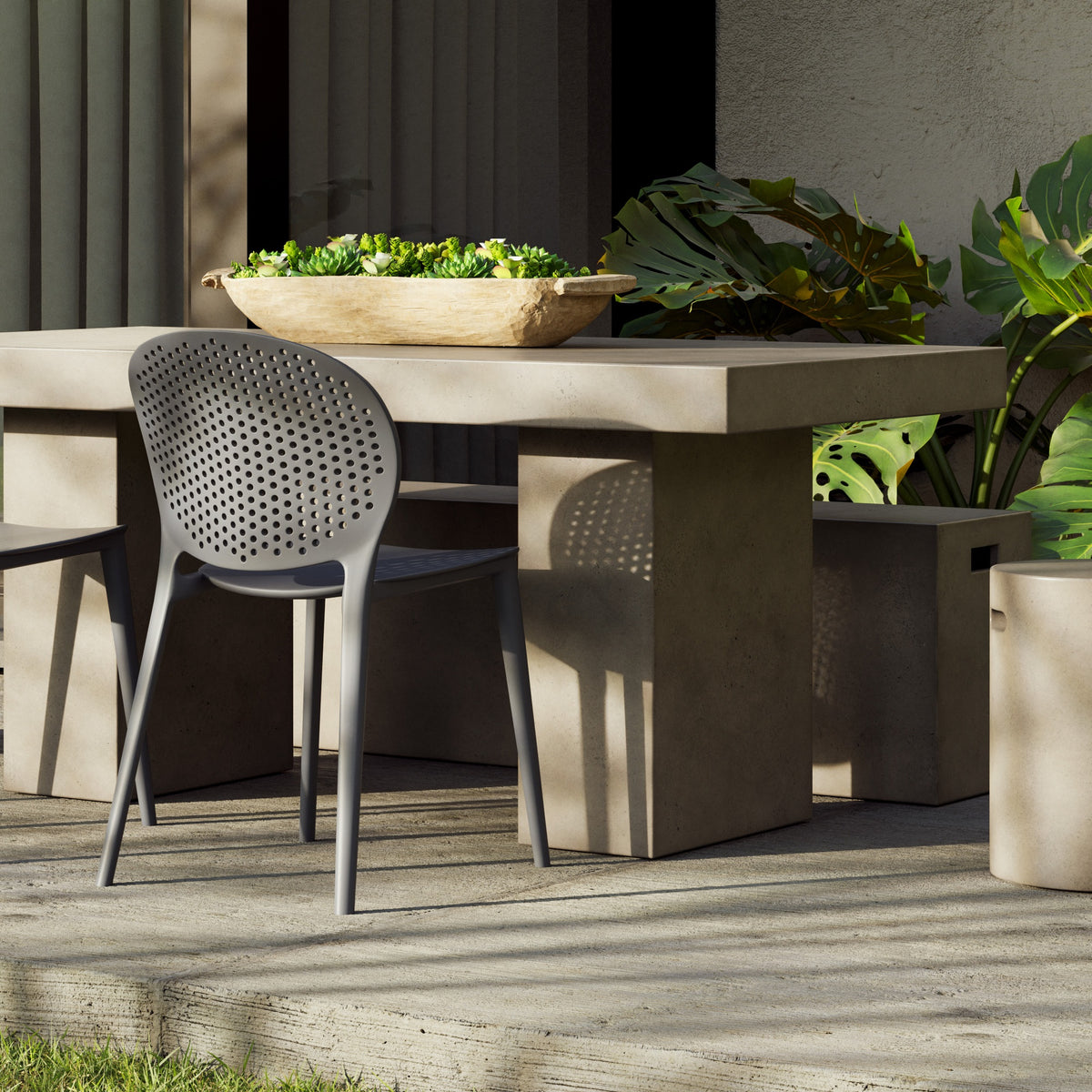 Metro Bailey Side Chair Set of 4 - Black Grey Seat by Urbia - detail 9