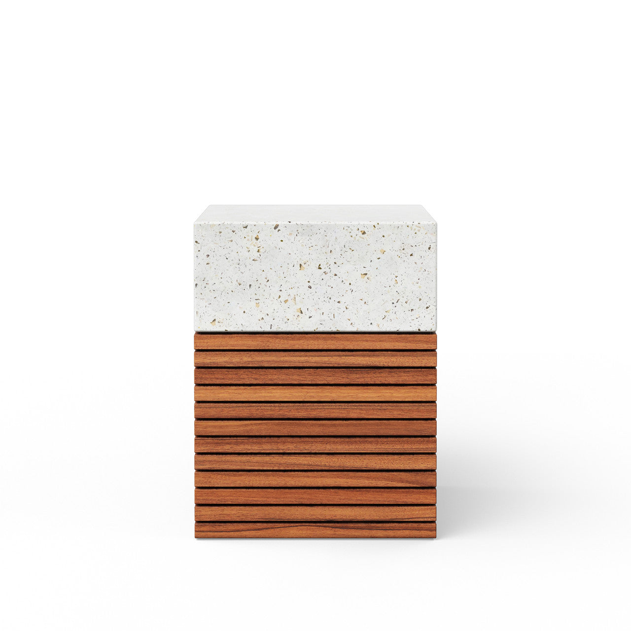 Mixx - Stecca Alto Stool - Ivory Terrazzo