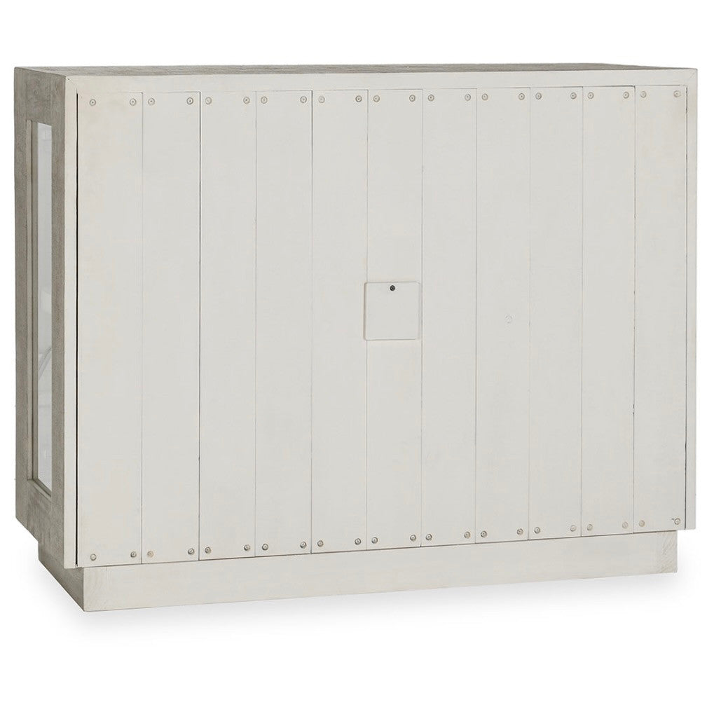 Larson Reclaimed Pine 2-Door Cabinet 46" - White Wash