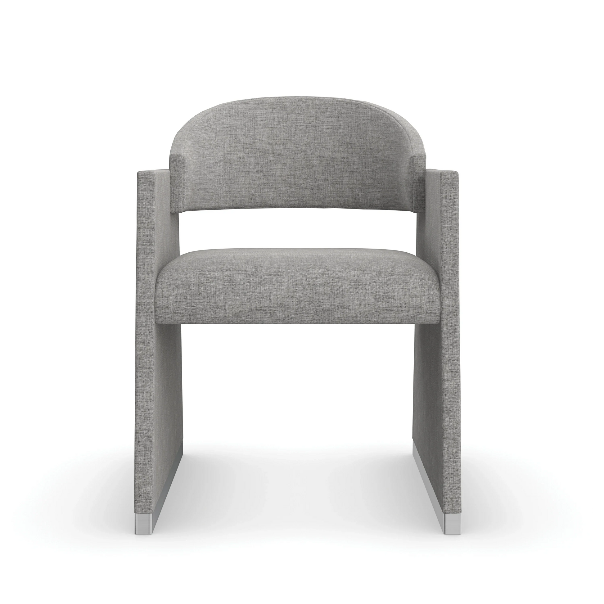 Polish Off Polished Silver Dining Chair 23" by Caracole