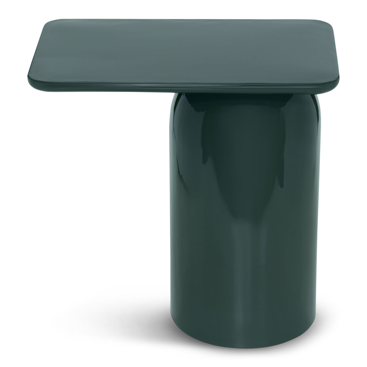 Alessia Enamel End Table Obsidian Green by Urbia - detail 2