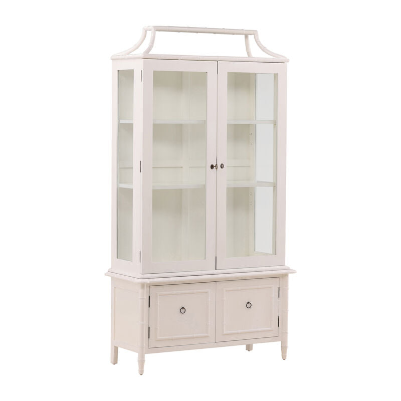 White Owens Display Cabinet by Furniture Classics at ZIN Home