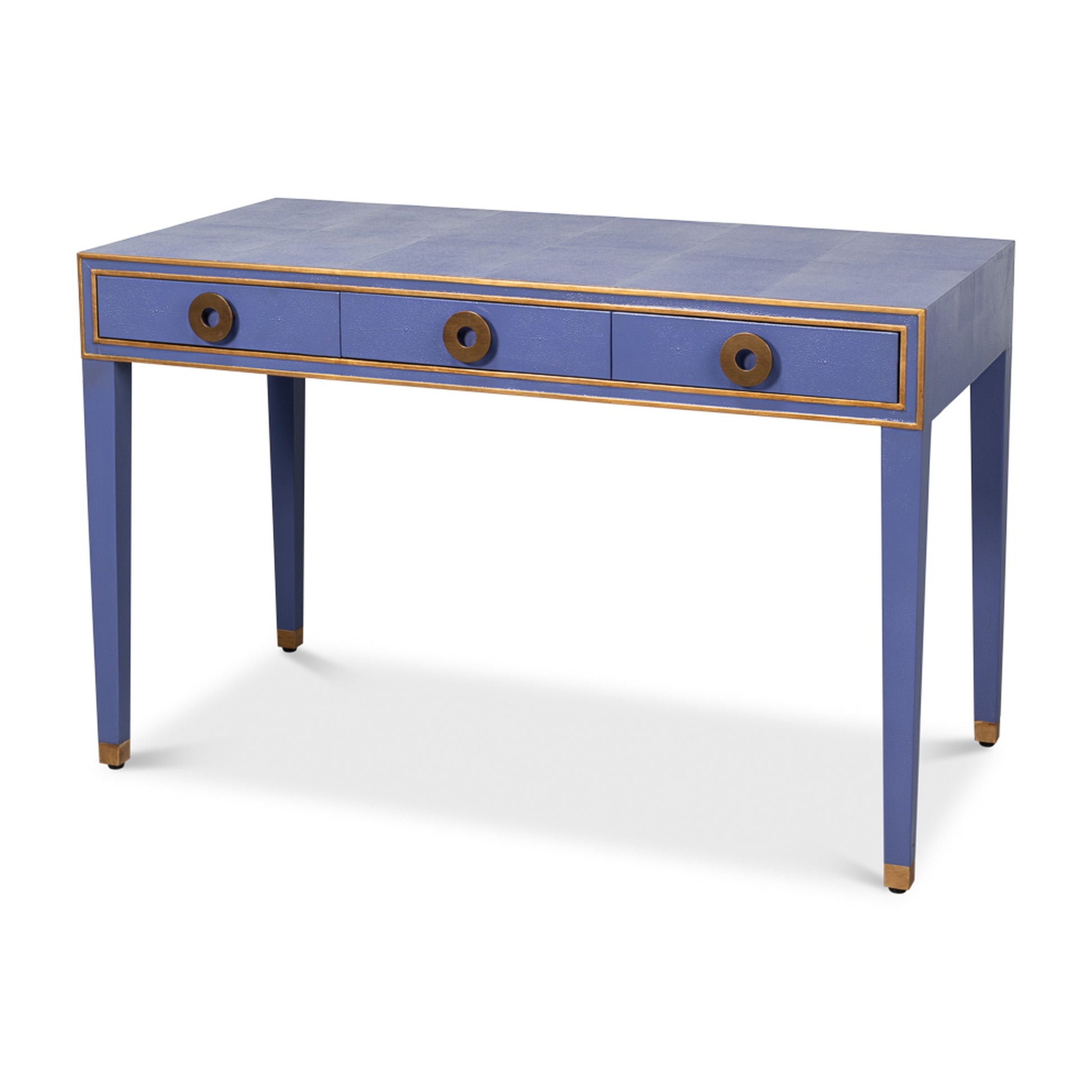 Gabriella Shagreen Desk/Table,Marlin Blu by Sarreid Ltd