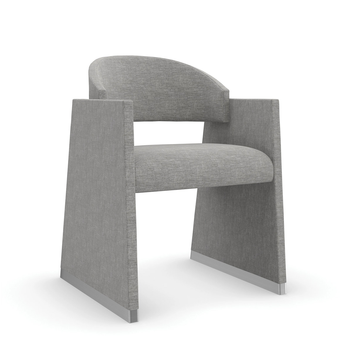 Polish Off Polished Silver Dining Chair 23" by Caracole - view 4