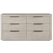 Modern Grey Oak Huston 6 Drawer Dresser 70"