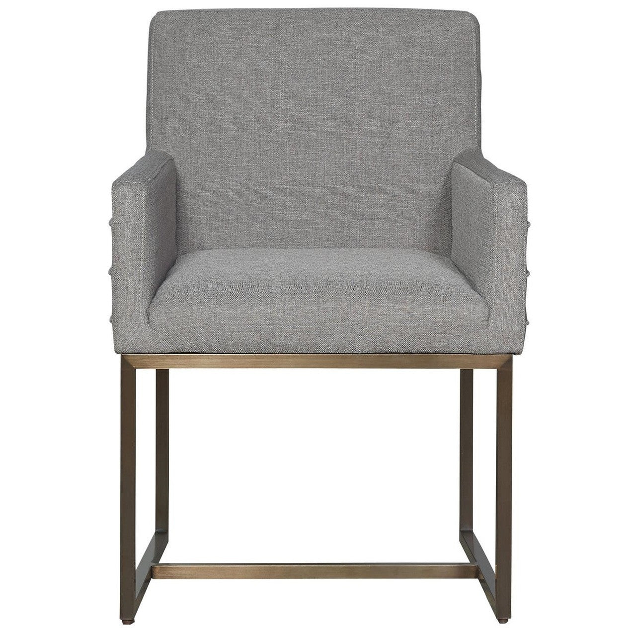 Cooper Modern Bronze Metal Leg Upholstered Arm Chair