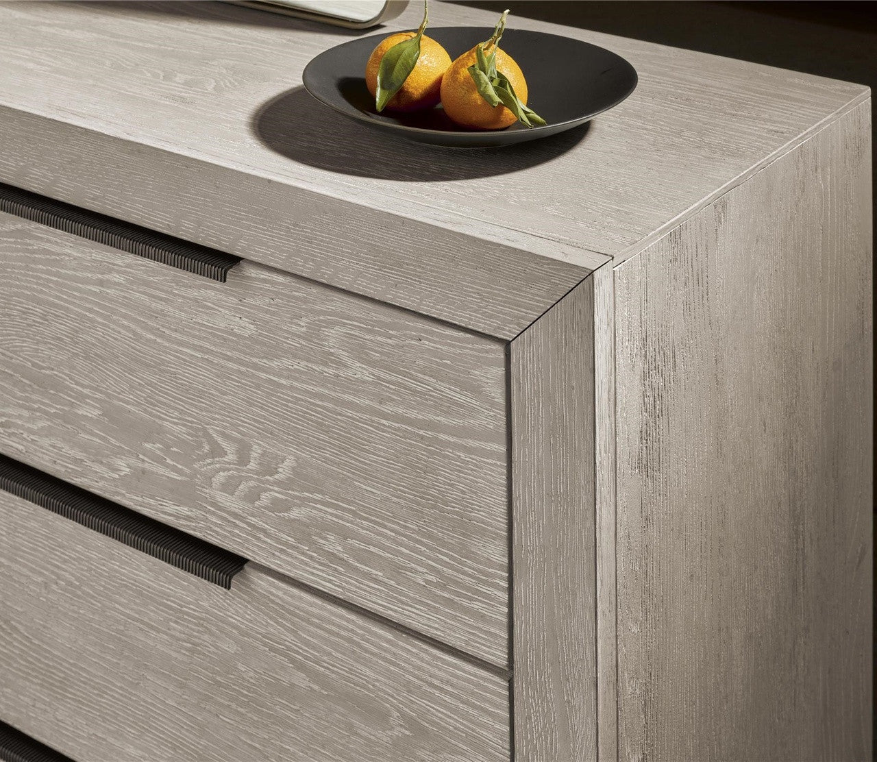 Modern Grey Oak Huston 6 Drawer Dresser 70"