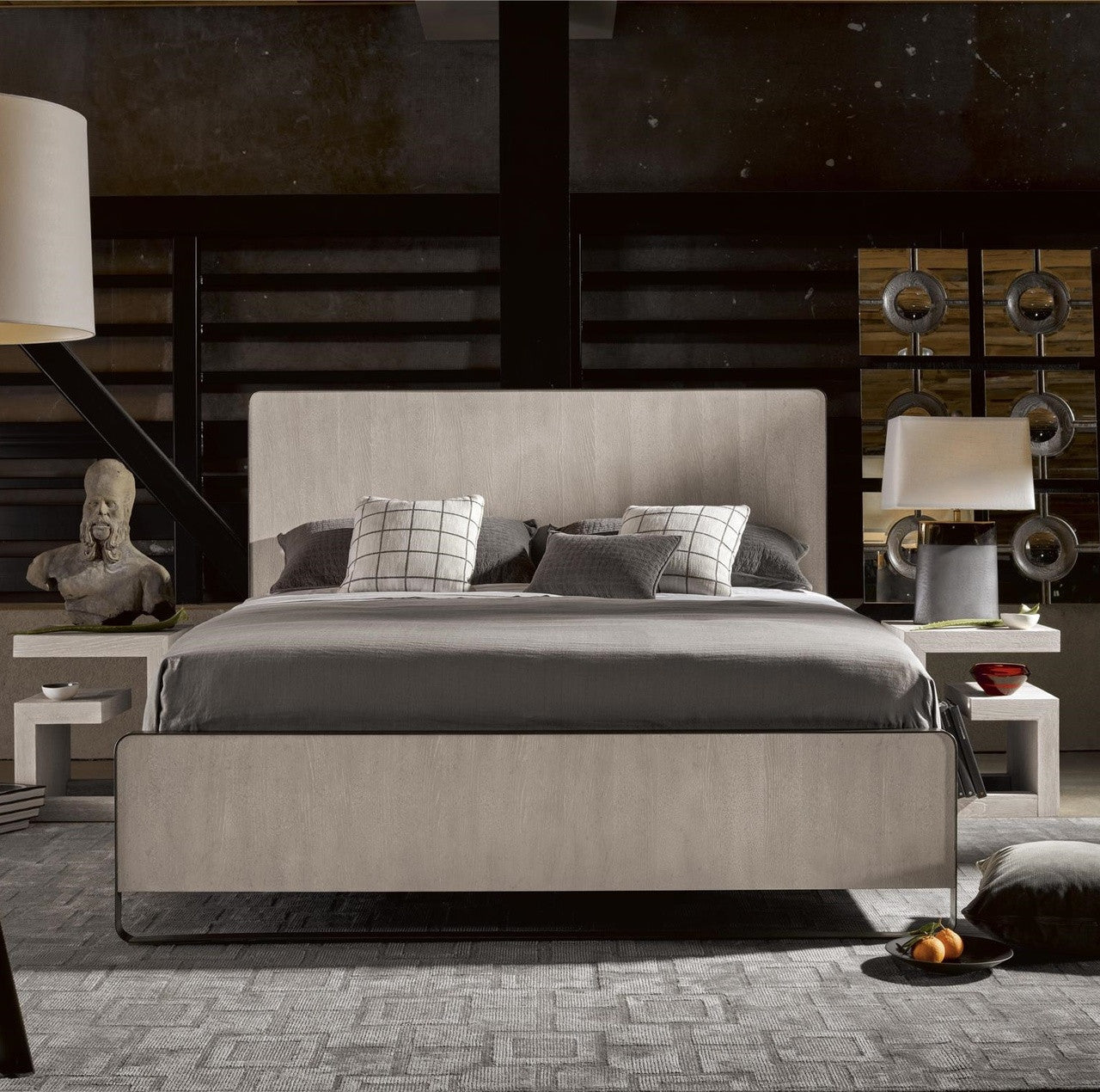Modern Grey Oak Keaton California King Platform Bed