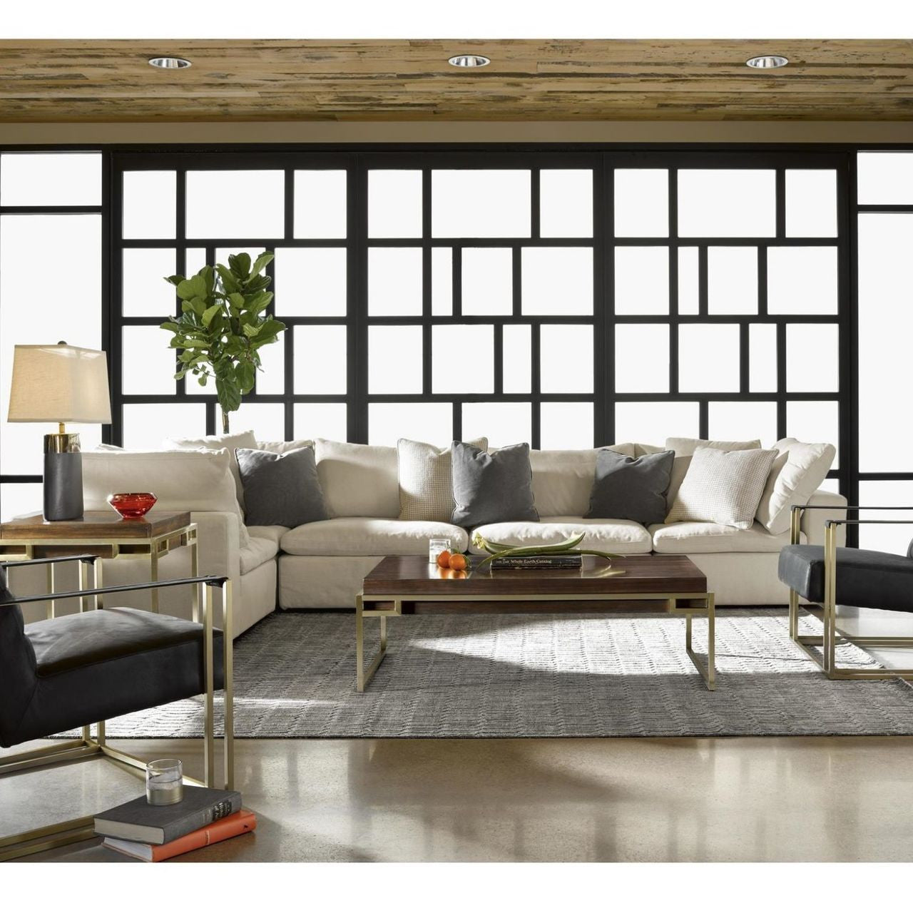 Palmer Coastal Beige 4-Pc Modular Sectional Sofa