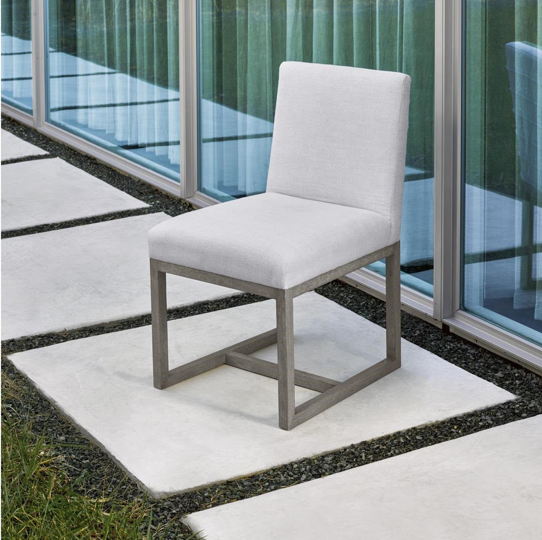 Carter Belgian Linen Upholstered Modern Dining Chair