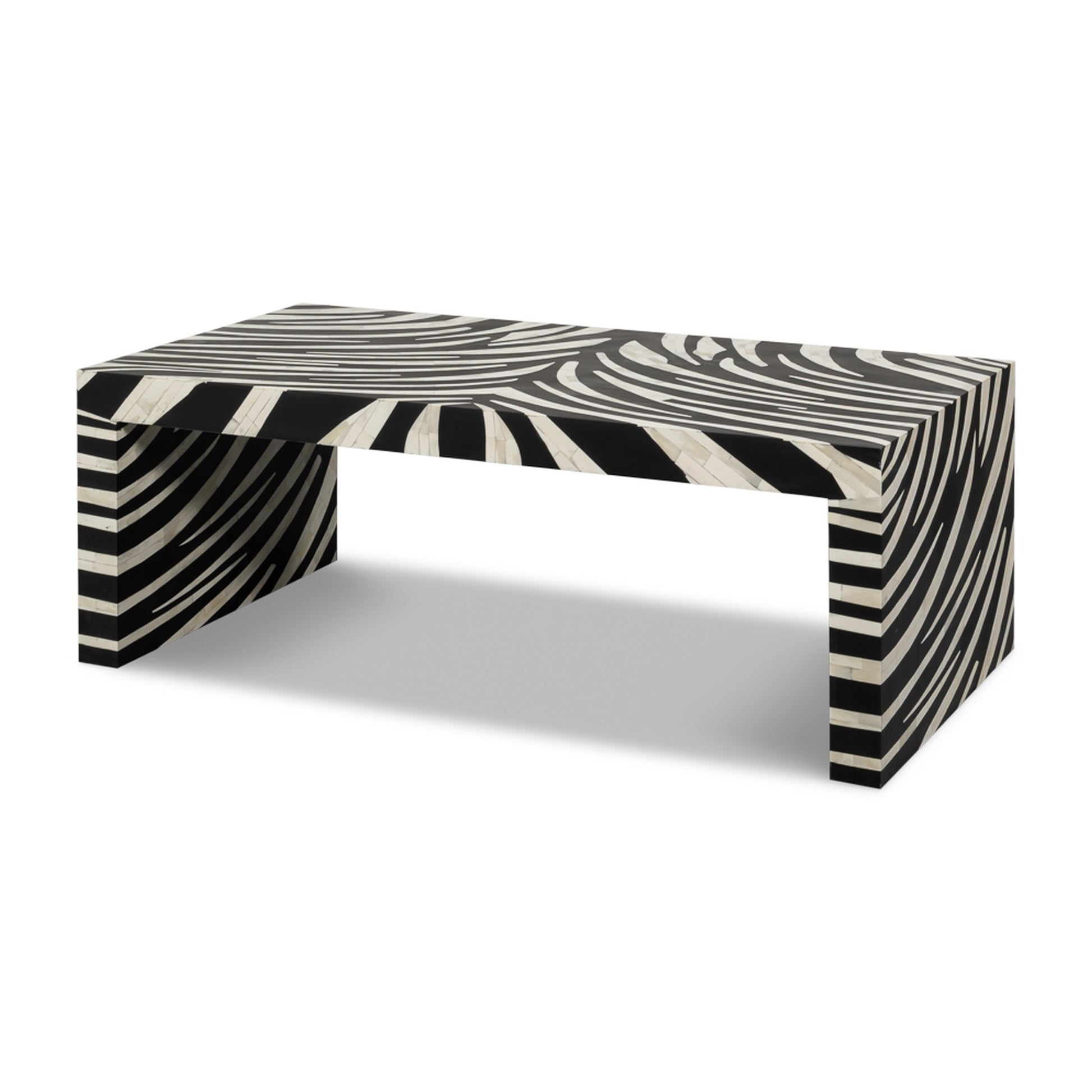 Meridian Bone Inlay Cocktail Table by Sarreid Ltd