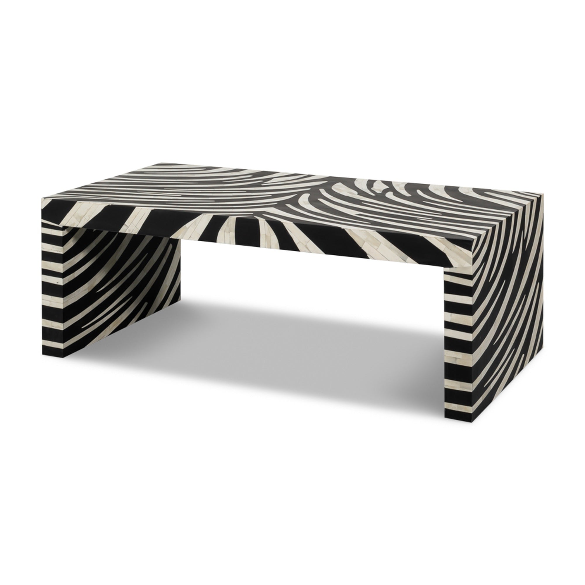 Meridian Bone Inlay Cocktail Table by Sarreid Ltd
