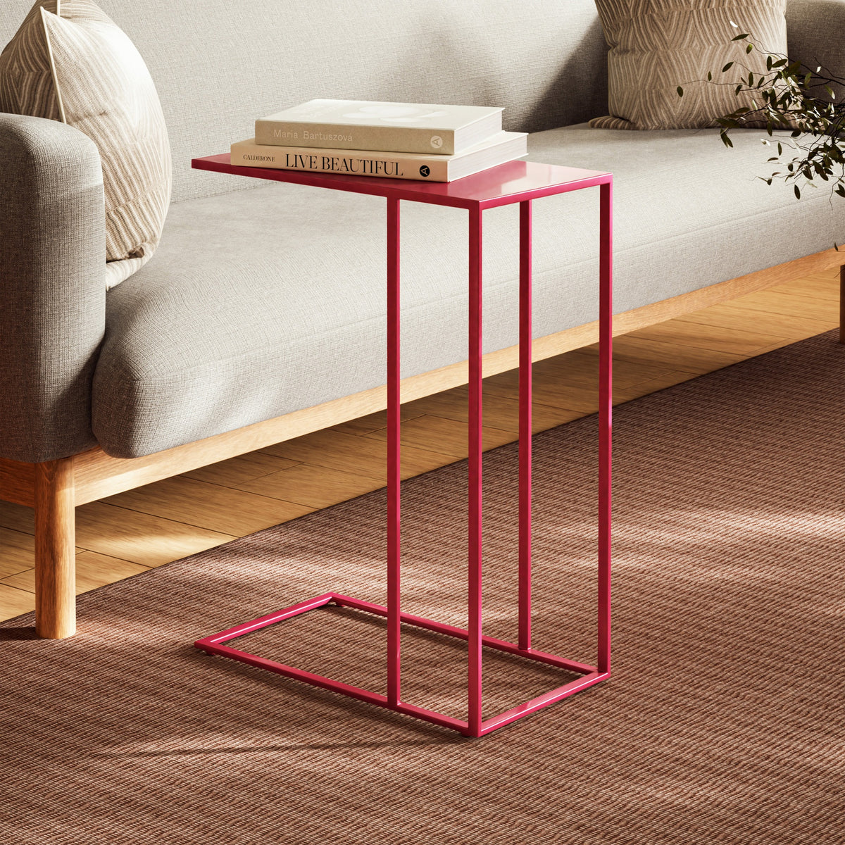 Elements Tanu C Table Enamel Top End Table - Plum by Urbia - detail 8