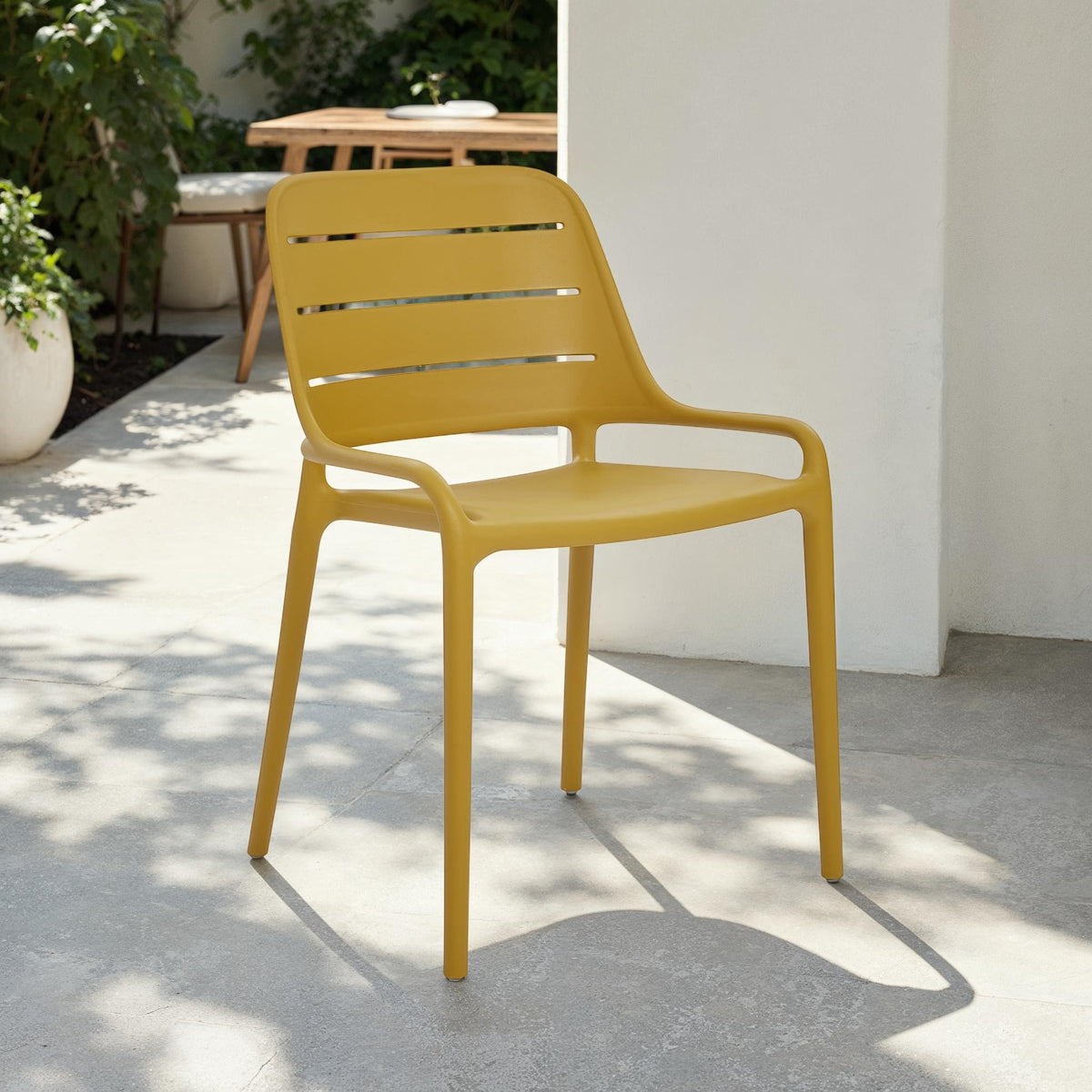 Jasper Outdoor Stacking Chair (Set of 4) - Ginger by Urbia - detail 6