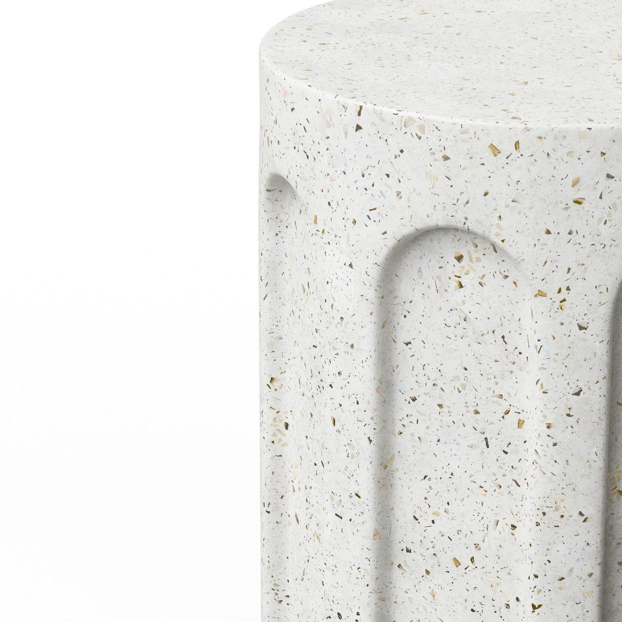 Mixx - Atlas Stool - Ivory Terrazzo