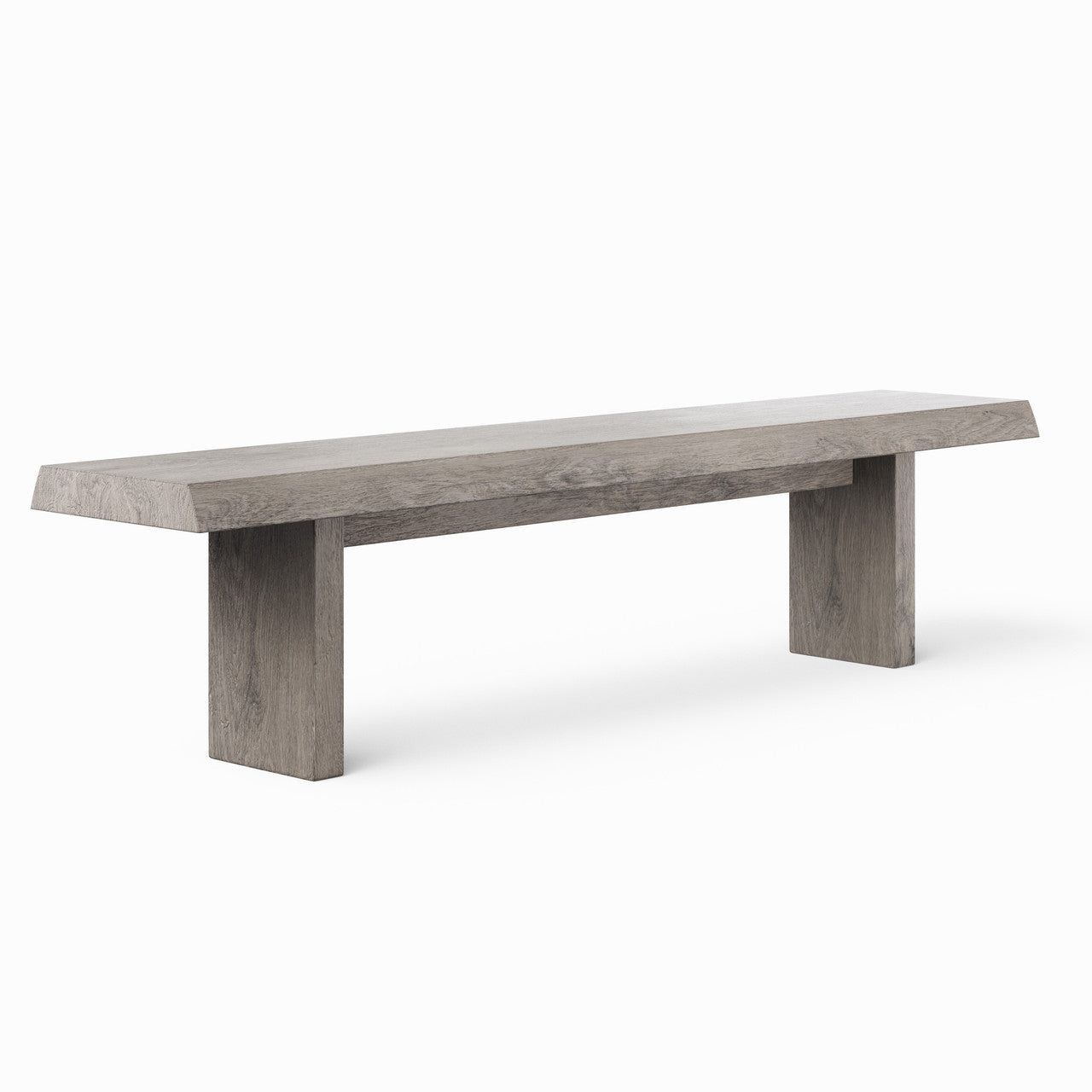 Brooks - Bench - 65" - Sandblasted Grey Frame
