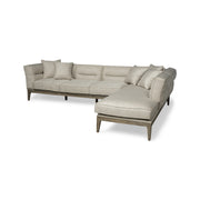 Denali III Beige Upholstered Wooden Frame Sectional by Mercana at ZIN Home