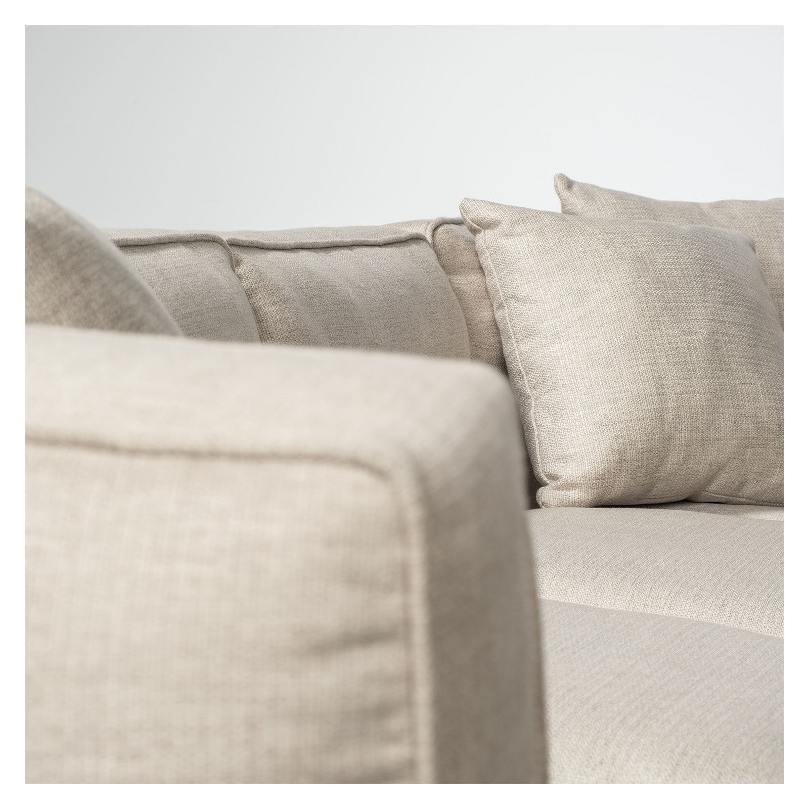 Denali III Beige Upholstered Wooden Frame Sectional by Mercana at ZIN Home