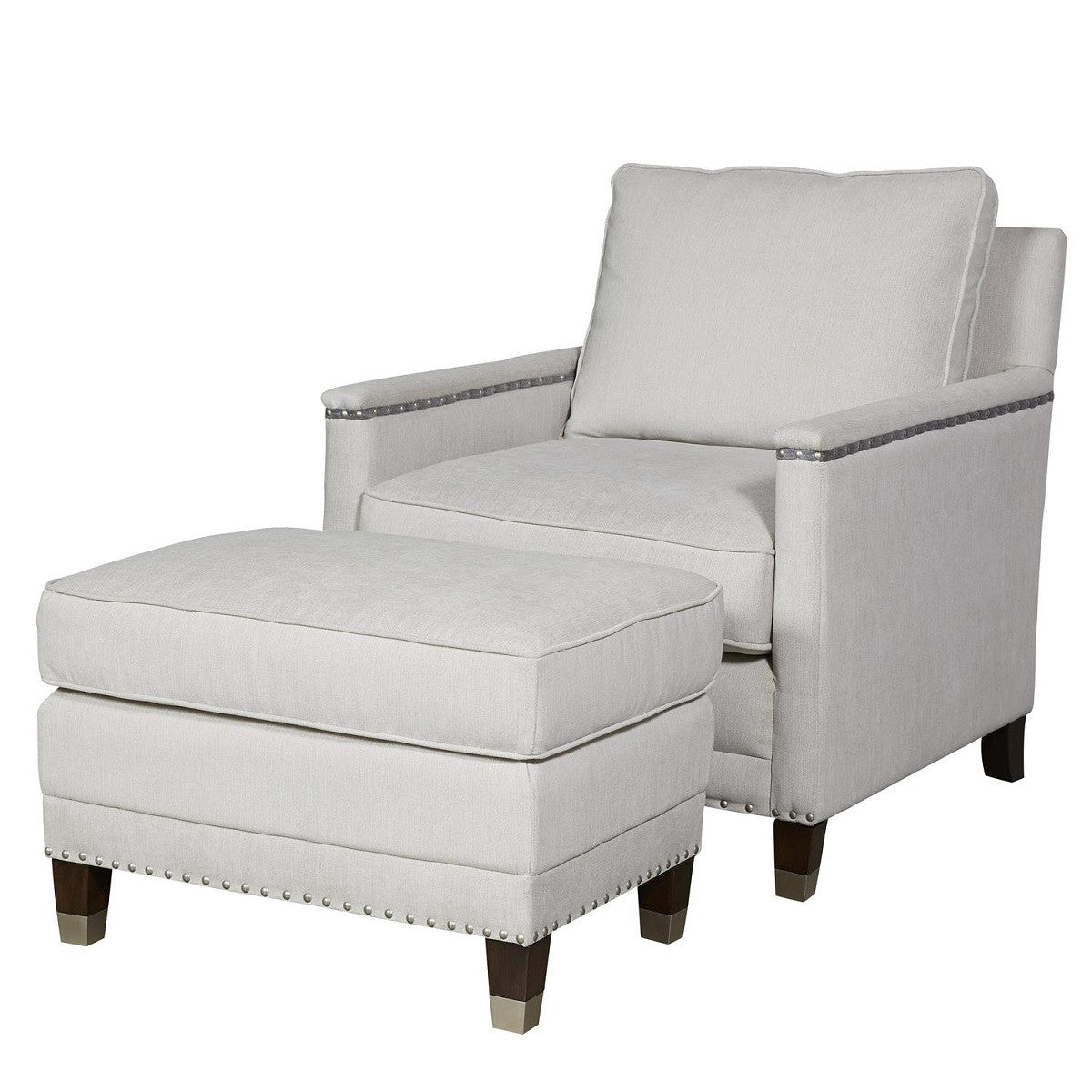 Merrill Upholstered Accent Chair with Nailheads