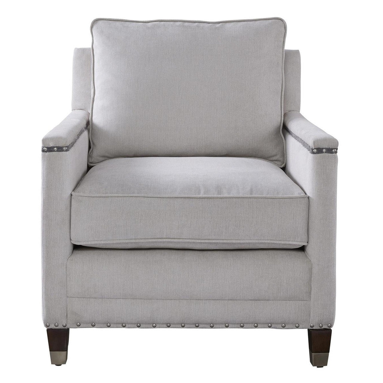 Merrill Upholstered Accent Chair with Nailheads