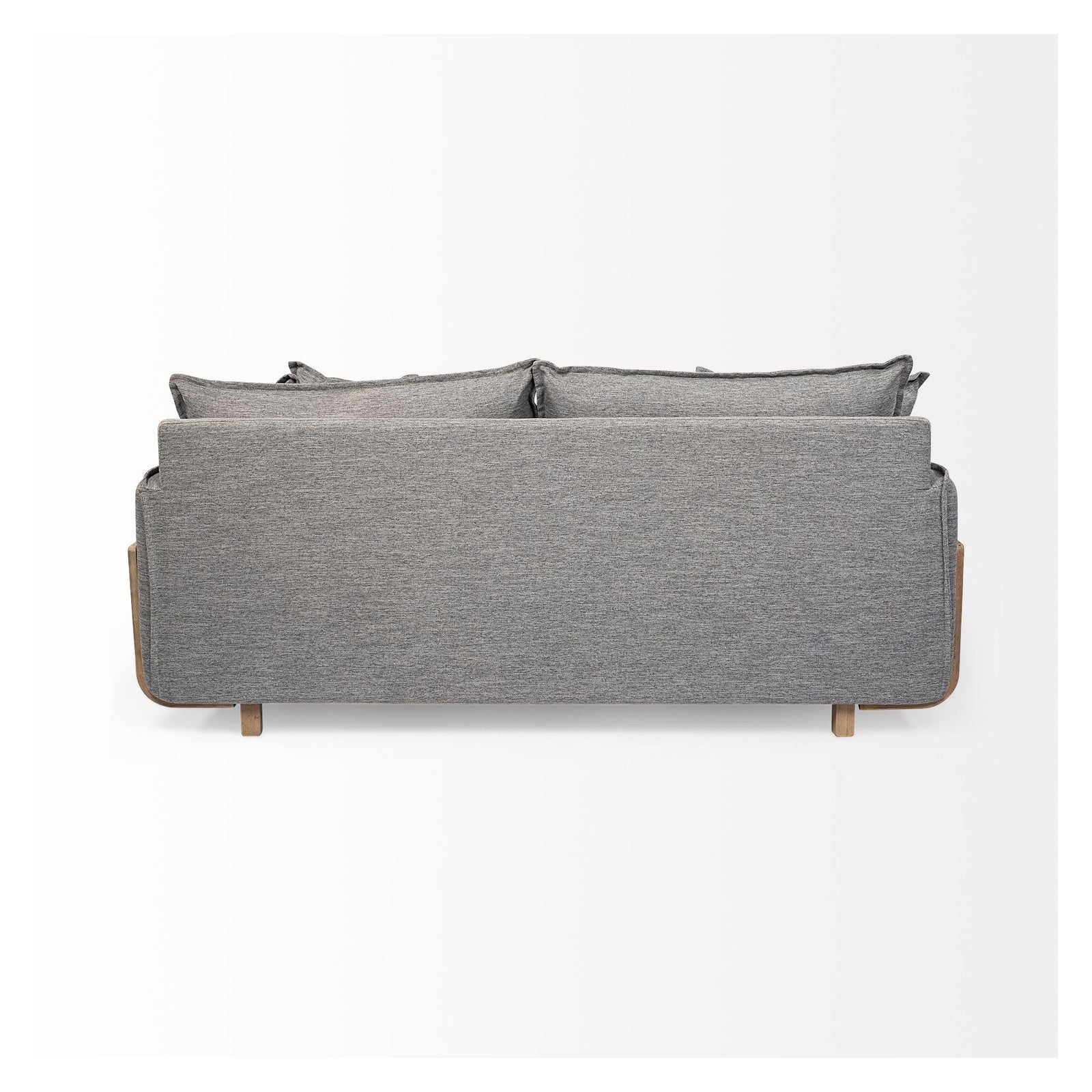 Roy I 84" Castlerock Gray Upholstered Three Seater Sofa by Mercana at ZIN Home