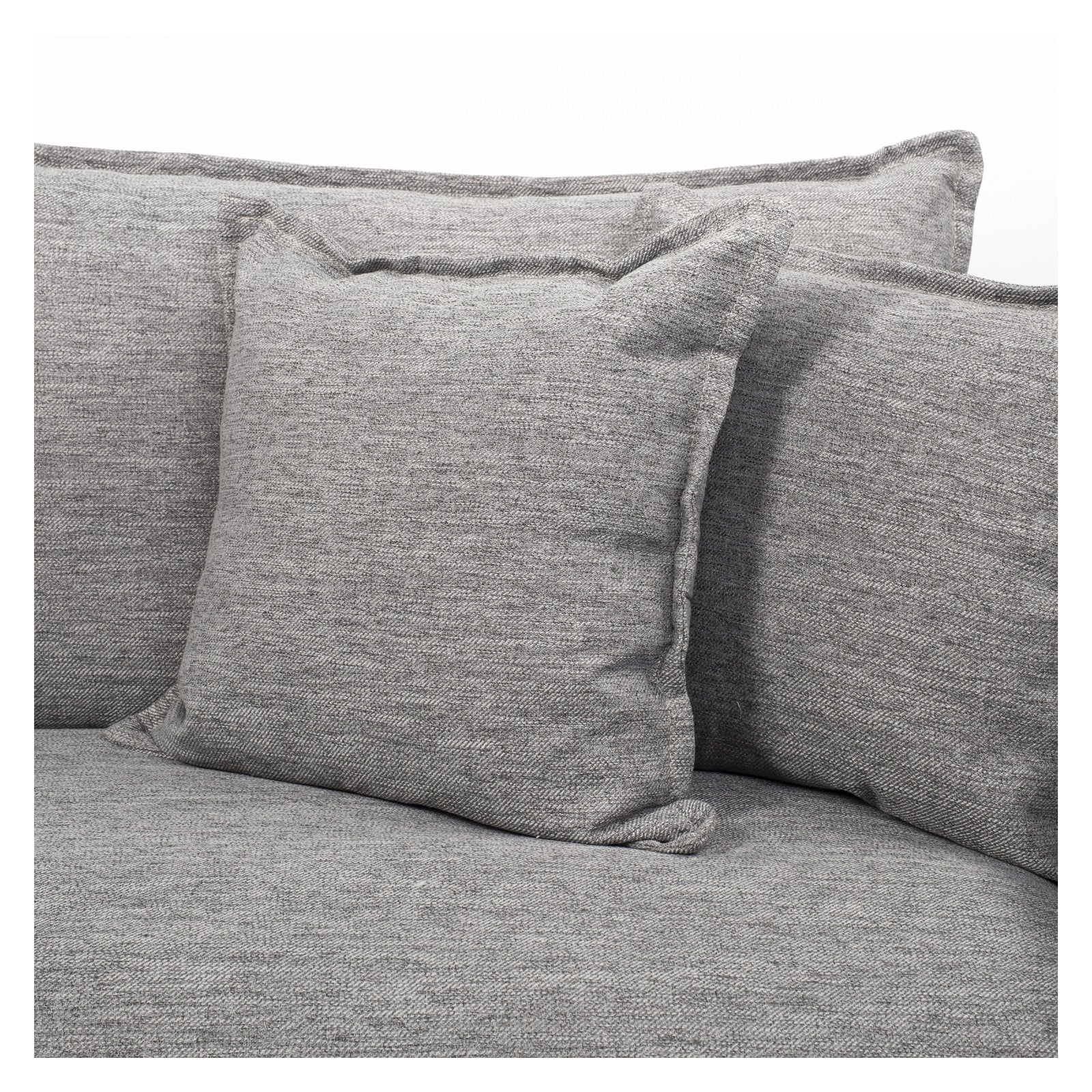 Roy I 84" Castlerock Gray Upholstered Three Seater Sofa by Mercana at ZIN Home