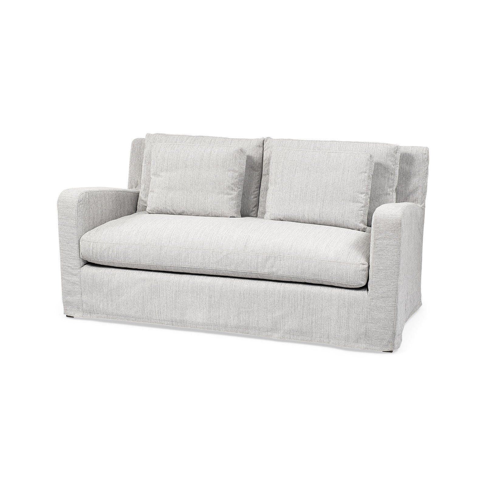Denly I 69 X 38.25 X 34.5 Frost Gray Slipcover Two Seater Sofa by Mercana at ZIN Home