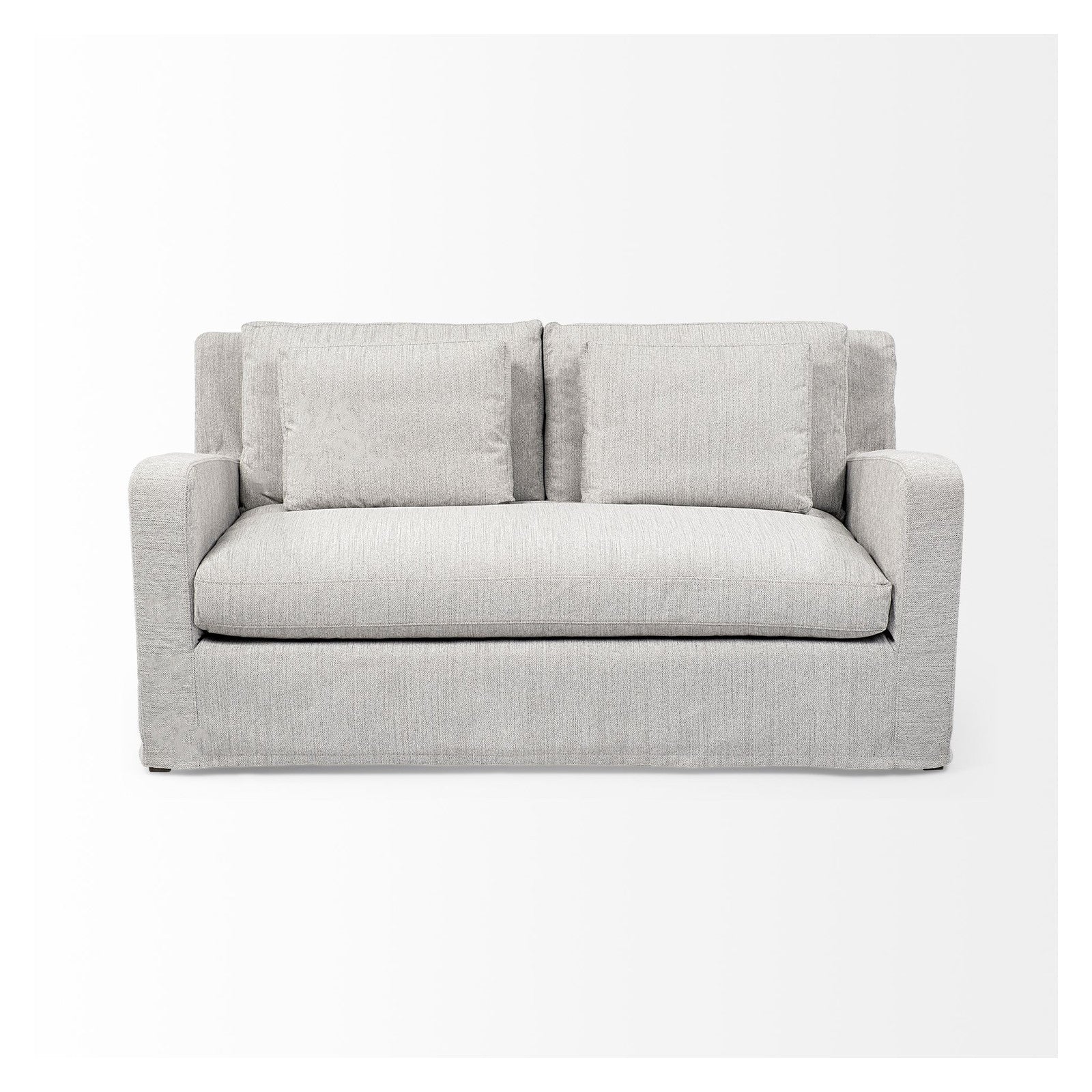 Denly I 69 X 38.25 X 34.5 Frost Gray Slipcover Two Seater Sofa by Mercana at ZIN Home