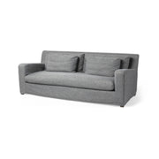 Denly II 92.5W Casterock Gray Slipcover Three Seater Sofa by Mercana at ZIN Home